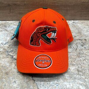 Zephyr FAMU Rattlers Hat Orange Snapback Cap Embroidered Logo NWT